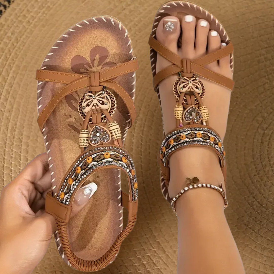 Hazel – Ibiza-style orthopedic sandals for comfort and elegance