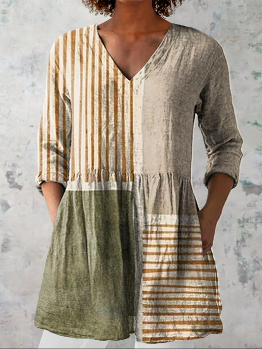 Halley | Long V-Neck Blouse