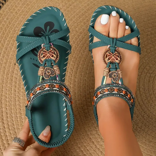 Hazel – Ibiza-style orthopedic sandals for comfort and elegance