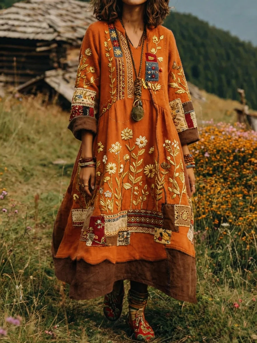 Lara - Elegante bloemenjurk