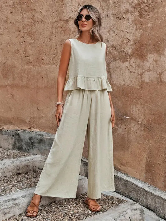 DANAO™ – Casual Sleeveless Co-ord Lounge Set